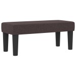 vidaXL Pat cu arcuri cu saltea Maro închis 90 x 190 cm țesătură vidaXL Pat cu arcuri cu saltea Maro închis 90 x 190 cm țesătură