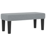 vidaXL Pat cu arcuri cu saltea Gri deschis 80 x 200 cm țesătură