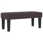 vidaXL Pat cu arcuri cu saltea Maro închis 90 x 200 cm țesătură vidaXL Pat cu arcuri cu saltea Maro închis 90 x 200 cm țesătură