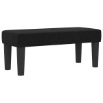 vidaXL Pat cu arcuri cu saltea Negru 100 x 200 cm țesătură vidaXL Pat cu arcuri cu saltea Negru 100 x 200 cm țesătură