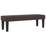 vidaXL Pat cu arcuri cu saltea Maro închis 120 x 200 cm țesătură vidaXL Pat cu arcuri cu saltea Maro închis 120 x 200 cm țesătură