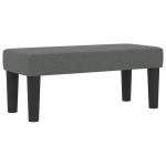 vidaXL Pat cu arcuri cu saltea Gri închis 80 x 200 cm țesătură vidaXL Pat cu arcuri cu saltea Gri închis 80 x 200 cm țesătură