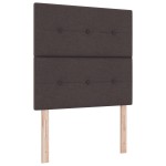 Pat Box Spring vidaXL cu Saltea și Bancă Culoare Maro închis 90x200 cm Țesătură Pat Box Spring vidaXL cu Saltea și Bancă Culoare Maro închis 90x200 cm Țesătură