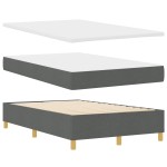 Pat cu saltea și bancă vidaXL Gri închis 120x200 cm Textil Pat cu saltea și bancă vidaXL Gri închis 120x200 cm Textil