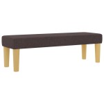 Pat cu arcuri Box Spring și saltea & băncuță vidaXL Maro închis 140x190 cm Material textil Pat cu arcuri Box Spring și saltea & băncuță vidaXL Maro închis 140x190 cm Material textil