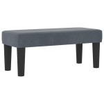 vidaXL Pat cu arcuri cu saltea Gri închis 90 x 190 cm Catifea vidaXL Pat cu arcuri cu saltea Gri închis 90 x 190 cm Catifea