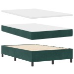 vidaXL Pat cu arcuri cu saltea Verde închis 120 x 190 cm Catifea vidaXL Pat cu arcuri cu saltea Verde închis 120 x 190 cm Catifea