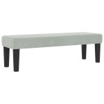 vidaXL Pat cu arcuri cu saltea Gri deschis 140 x 190 cm Catifea