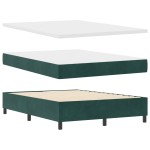 vidaXL Pat cu arcuri cu saltea Verde închis 140 x 200 cm Catifea vidaXL Pat cu arcuri cu saltea Verde închis 140 x 200 cm Catifea