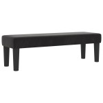 vidaXL Pat cu arcuri cu saltea cu headboard Negru 180 x 200 cm Catifea