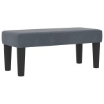 vidaXL Pat cu arcuri cu saltea Gri închis 90 x 200 cm Catifea vidaXL Pat cu arcuri cu saltea Gri închis 90 x 200 cm Catifea