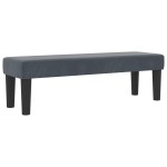 vidaXL Pat cu arcuri cu saltea Gri închis 140 x 190 cm Catifea