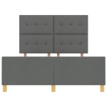 vidaXL Cadru de pat cu headboard Gri închis 160 x 200 cm țesătură vidaXL Cadru de pat cu headboard Gri închis 160 x 200 cm țesătură