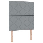 vidaXL Cadru de pat cu headboard Gri deschis 80 x 200 cm țesătură vidaXL Cadru de pat cu headboard Gri deschis 80 x 200 cm țesătură