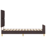 vidaXL Cadru de pat cu headboard Maro închis 80 x 200 cm țesătură