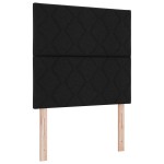 vidaXL Cadru de pat cu headboard Negru 100 x 200 cm țesătură vidaXL Cadru de pat cu headboard Negru 100 x 200 cm țesătură