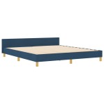 Cadru de pat vidaXL Albastru 180x200 cm Țesătură Cadru de pat vidaXL Albastru 180x200 cm Țesătură