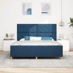 Cadru de pat vidaXL Albastru 180x200 cm Țesătură Cadru de pat vidaXL Albastru 180x200 cm Țesătură