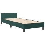 vidaXL Cadru de pat cu headboard Verde închis 80 x 200 cm Catifea vidaXL Cadru de pat cu headboard Verde închis 80 x 200 cm Catifea