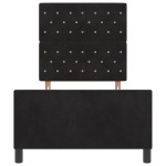 vidaXL Cadru de pat cu headboard Negru 100 x 200 cm Catifea