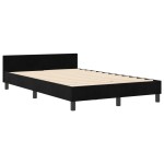 vidaXL Cadru de pat cu headboard Negru 120 x 200 cm Catifea