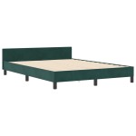 ViaXL Cadru Pat Verde Închis 140x190 cm Catifea ViaXL Cadru Pat Verde Închis 140x190 cm Catifea