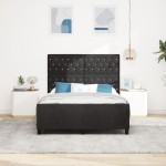 vidaXL Cadru de pat cu headboard Negru 160 x 200 cm Catifea vidaXL Cadru de pat cu headboard Negru 160 x 200 cm Catifea