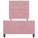 vidaXL Cadru de pat cu headboard Roz 80 x 200 cm Catifea vidaXL Cadru de pat cu headboard Roz 80 x 200 cm Catifea
