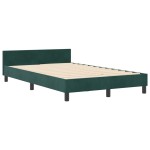 Pat vidaXL verde închis, 120x190 cm, fabricat din catifea Pat vidaXL verde închis, 120x190 cm, fabricat din catifea