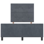 vidaXL Cadru de pat cu headboard Gri închis 120 x 200 cm Catifea vidaXL Cadru de pat cu headboard Gri închis 120 x 200 cm Catifea
