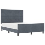 vidaXL Cadru de pat cu headboard Gri închis 160 x 200 cm Catifea vidaXL Cadru de pat cu headboard Gri închis 160 x 200 cm Catifea