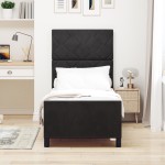 vidaXL Cadru de pat cu headboard Negru 80 x 200 cm Catifea