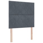 vidaXL Cadru de pat cu headboard Gri închis 120 x 200 cm Catifea vidaXL Cadru de pat cu headboard Gri închis 120 x 200 cm Catifea