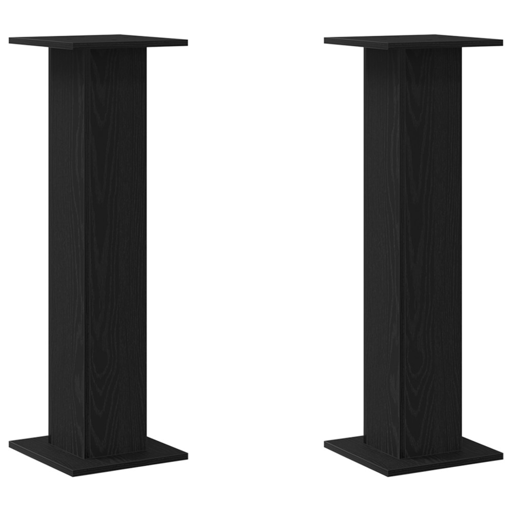vidaXL Suport plante, 2 buc., stejar negru, 30x30x95 cm lemn prelucrat