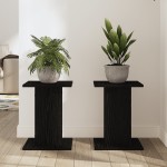 vidaXL Suport plante, 2 buc., stejar negru, 30x30x40 cm lemn prelucrat vidaXL Suport plante, 2 buc., stejar negru, 30x30x40 cm lemn prelucrat