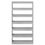 vidaXL Raft de cărți/Separator pentru cameră Negru Stejar 100x30x198 cm Lemn prelucrat vidaXL Raft de cărți/Separator pentru cameră Negru Stejar 100x30x198 cm Lemn prelucrat