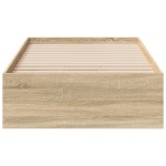 vidaXL Cadru de pat Maro 90 x 190 cm Lemn compozit vidaXL Cadru de pat Maro 90 x 190 cm Lemn compozit