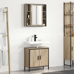 vidaXL Set Mobilier Baie de 2 Piese Stejar Sonoma Lemn prelucrat vidaXL Set Mobilier Baie de 2 Piese Stejar Sonoma Lemn prelucrat
