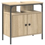 vidaXL Set de 2 dulapuri pentru baie din stejar din lemn ingineresc vidaXL Set de 2 dulapuri pentru baie din stejar din lemn ingineresc