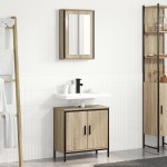 vidaXL Set Mobilier Baie 2 piese Stejar Enginerie Lemn vidaXL Set Mobilier Baie 2 piese Stejar Enginerie Lemn