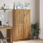 vidaXL Bibliotecă, stejar artizanal, 82,5x30,5x150 cm, lemn prelucrat vidaXL Bibliotecă, stejar artizanal, 82,5x30,5x150 cm, lemn prelucrat