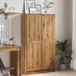 vidaXL Bibliotecă, stejar artizanal, 82,5x30,5x150 cm, lemn prelucrat vidaXL Bibliotecă, stejar artizanal, 82,5x30,5x150 cm, lemn prelucrat