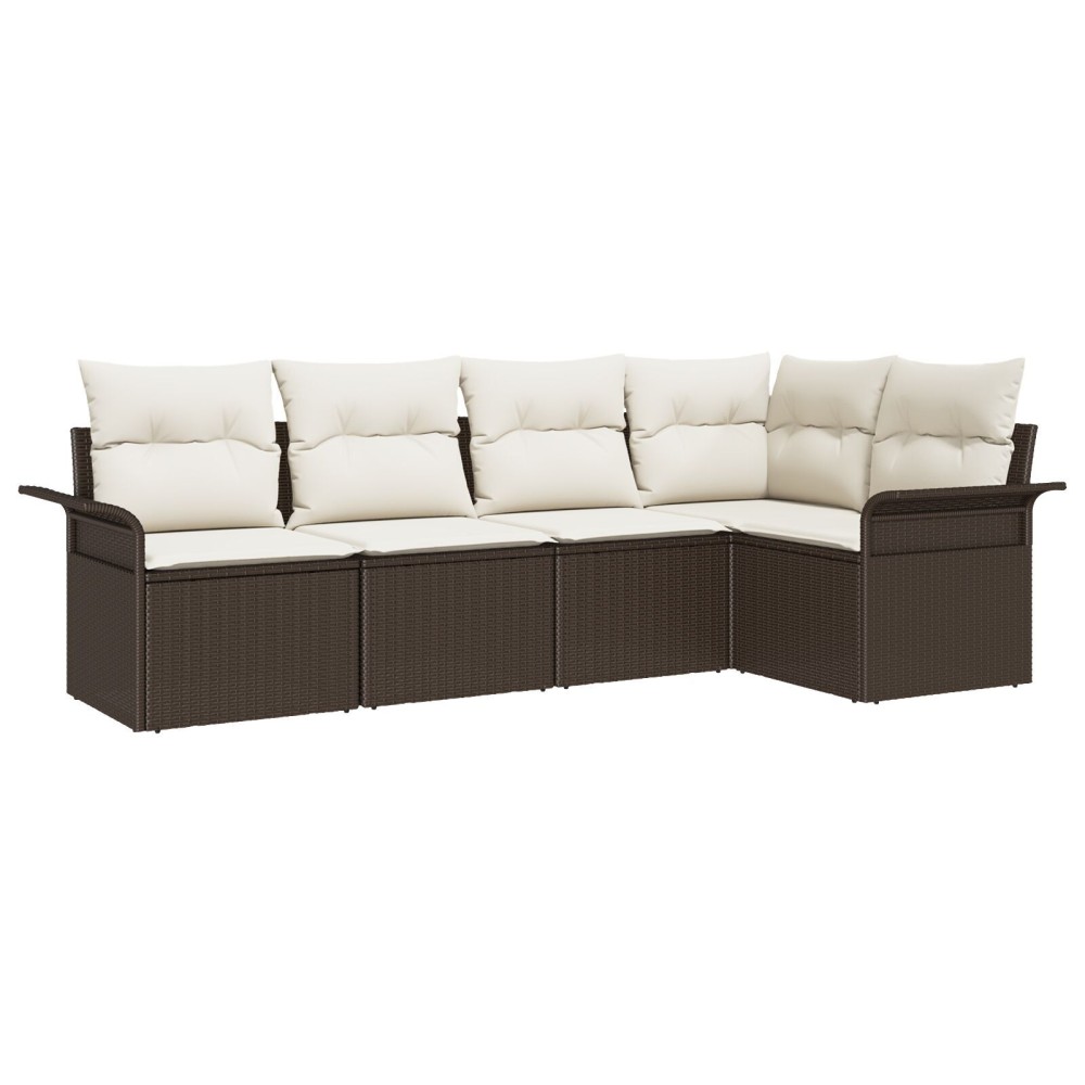 vidaXL Set de canapele pentru grădină 5 pcs 242.5 x 132.5 x 85 cm