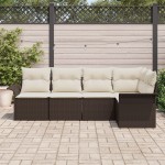 vidaXL Set de canapele pentru grădină 5 pcs 242.5 x 132.5 x 85 cm