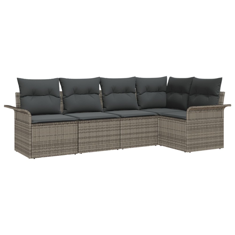 vidaXL Set de canapele pentru grădină 5 pcs 242.5 x 132.5 x 85 cm