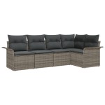 vidaXL Set de canapele pentru grădină 5 pcs 242.5 x 132.5 x 85 cm