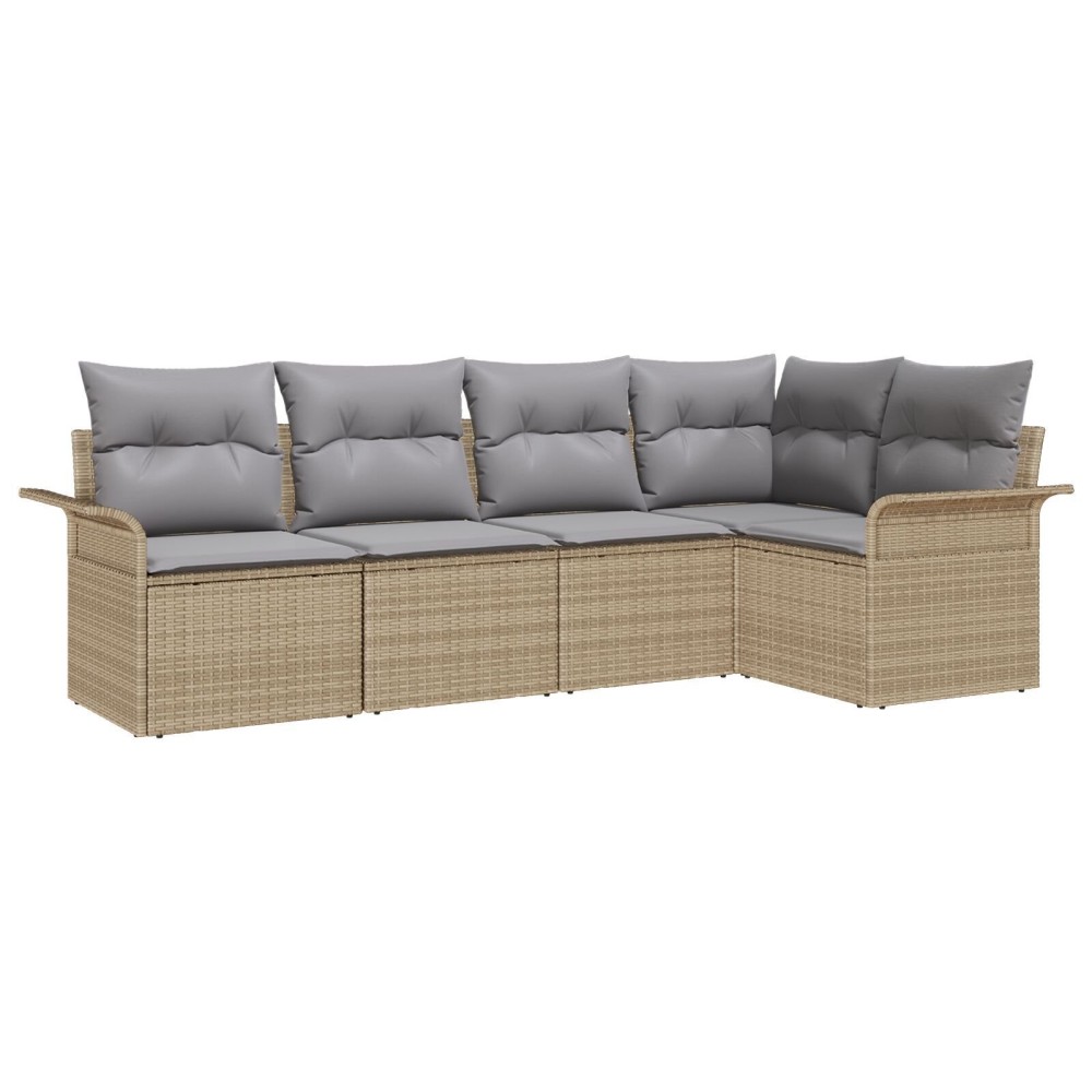 vidaXL Set de canapele pentru grădină 5 pcs 242.5 x 132.5 x 85 cm