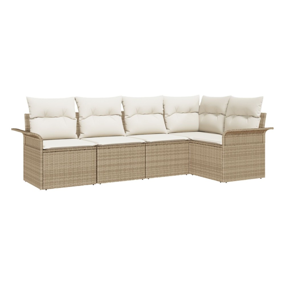 vidaXL Set de canapele pentru grădină 5 pcs 242.5 x 132.5 x 85 cm
