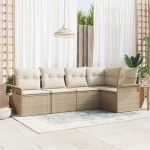vidaXL Set de canapele pentru grădină 5 pcs 242.5 x 132.5 x 85 cm