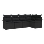 vidaXL Set de canapele pentru grădină 5 pcs 242.5 x 132.5 x 85 cm